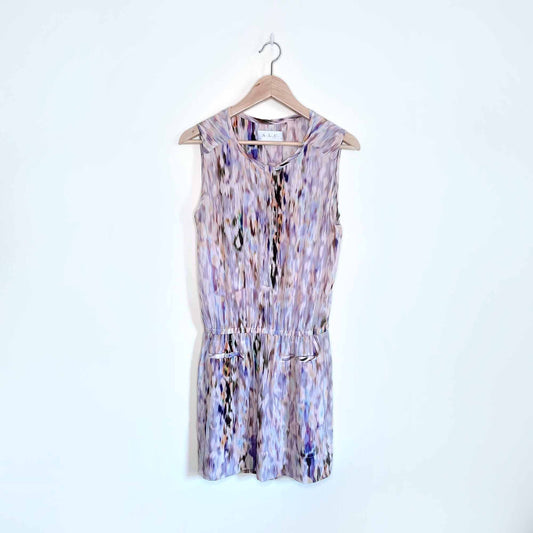 A.L.C. pastel watercolour silk dress - size small