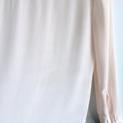 A.L.C. peach silk button down blouse - size medium