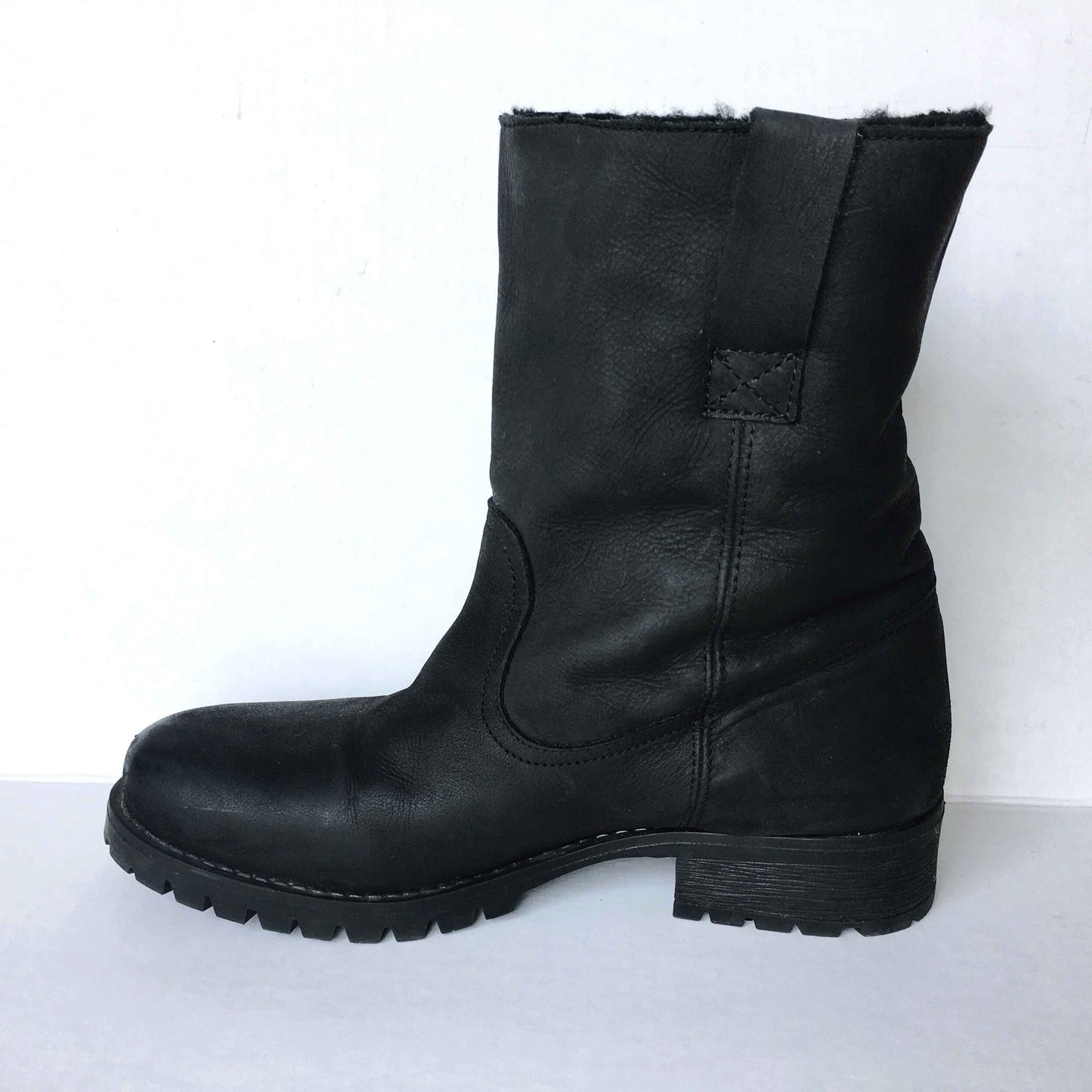 ALDO Turek sheepskin moto boots - size 9