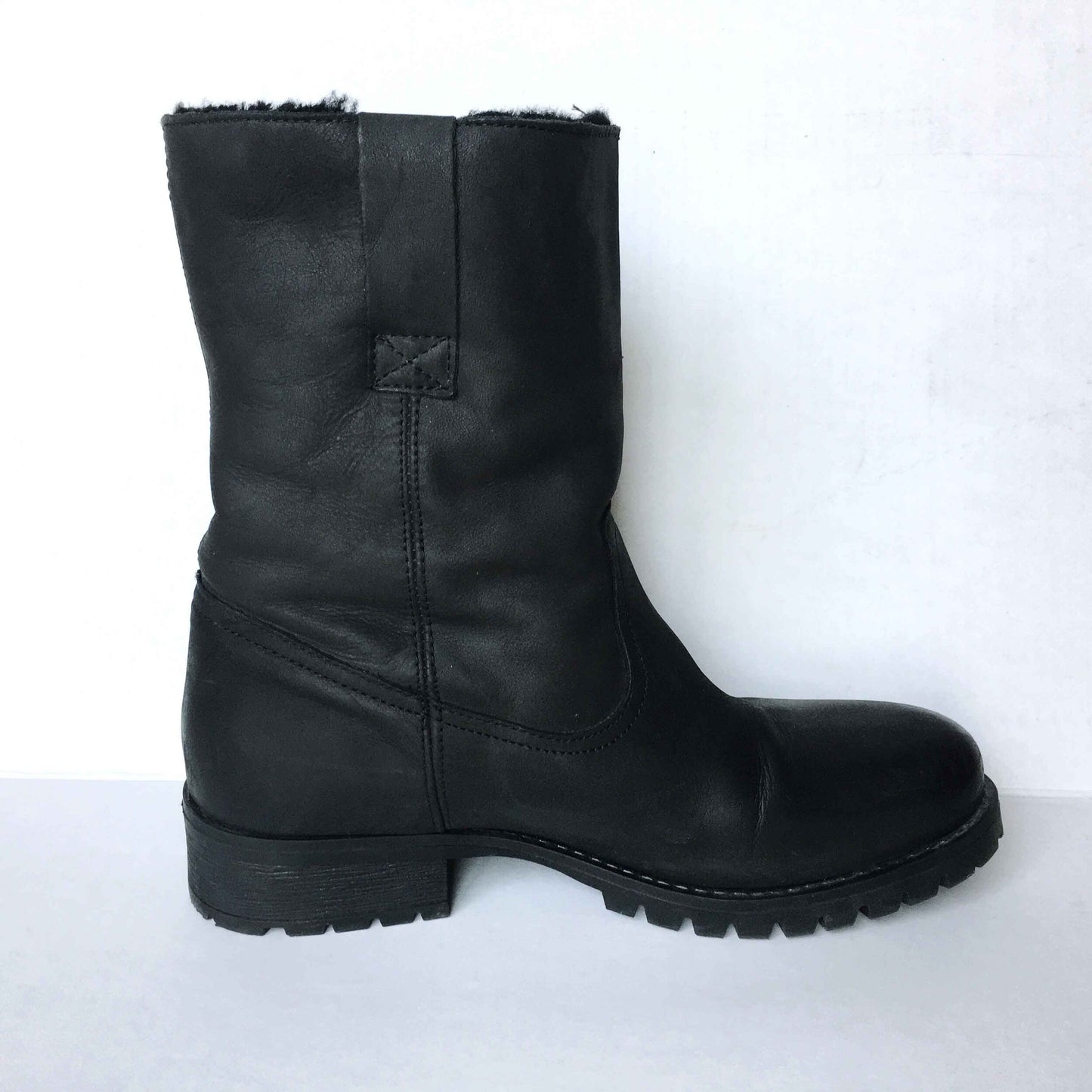ALDO Turek sheepskin moto boots - size 9