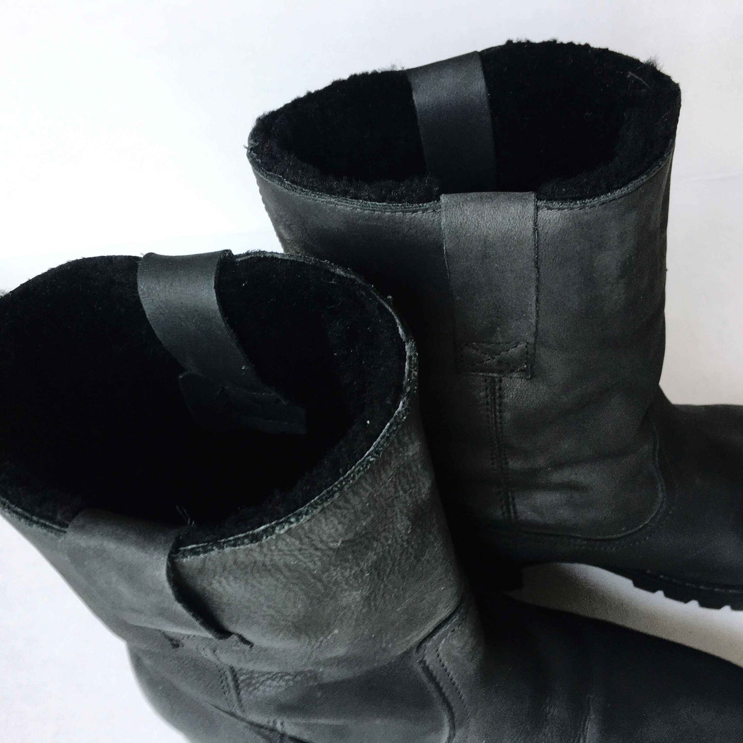 ALDO Turek sheepskin moto boots - size 9