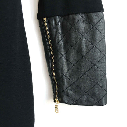 Alice + Olivia Daynah leather accent dress - size Small