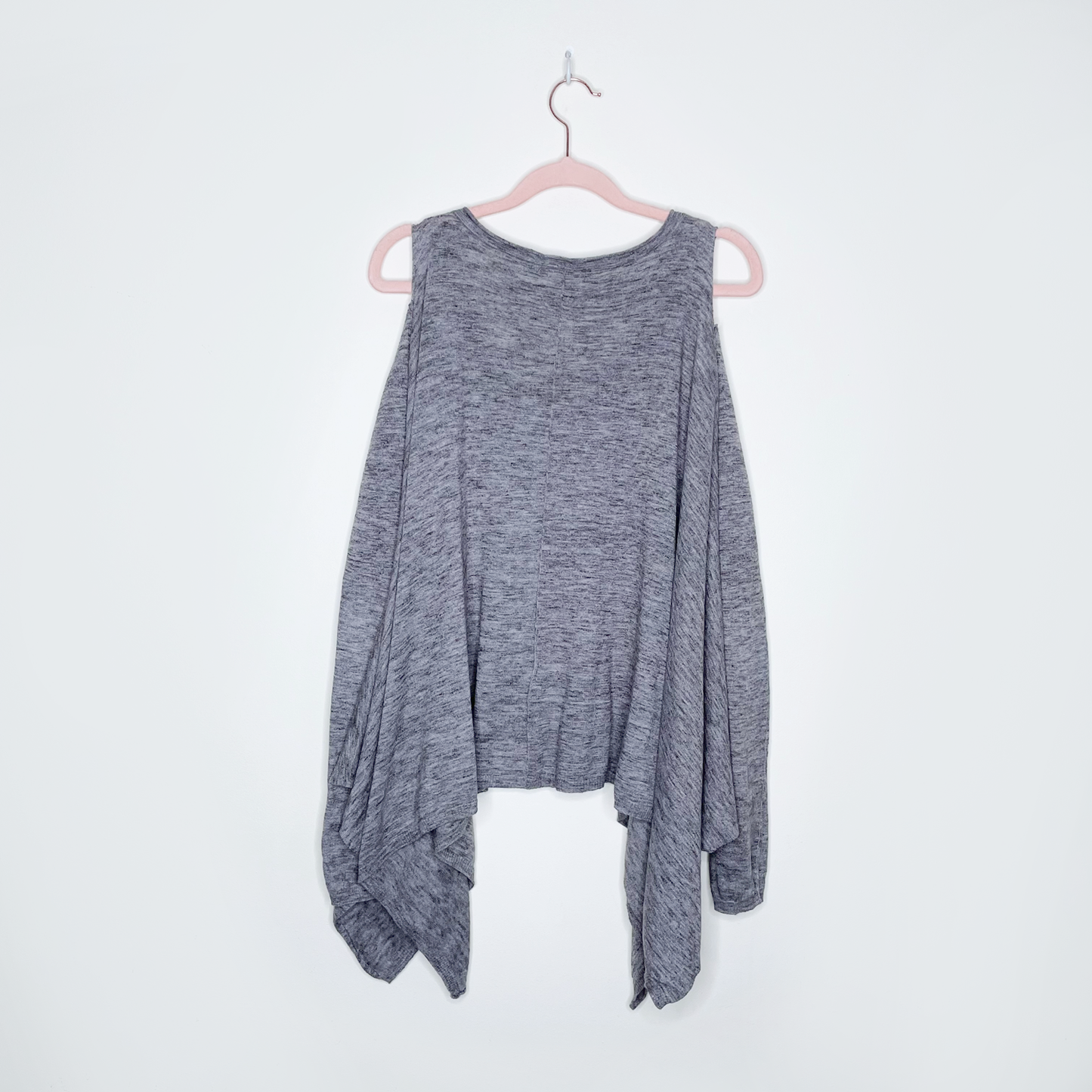 all saints grey disclose cold shoulder sweater - size 10