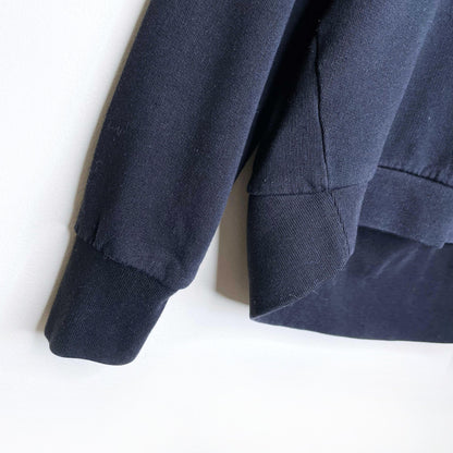 all saints black cocoon crewneck sweatshirt - size small