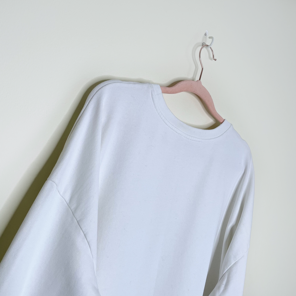 all saints white tiger javan lo sweatshirt - size large
