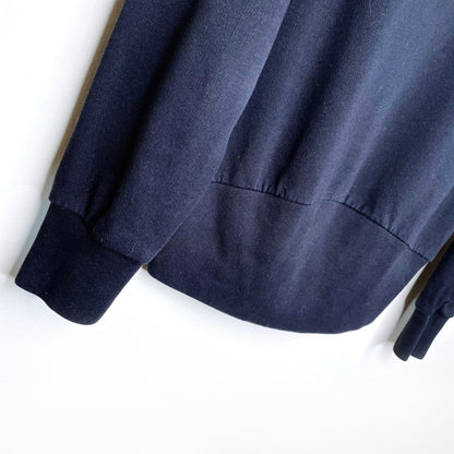 all saints black cocoon crewneck sweatshirt - size small