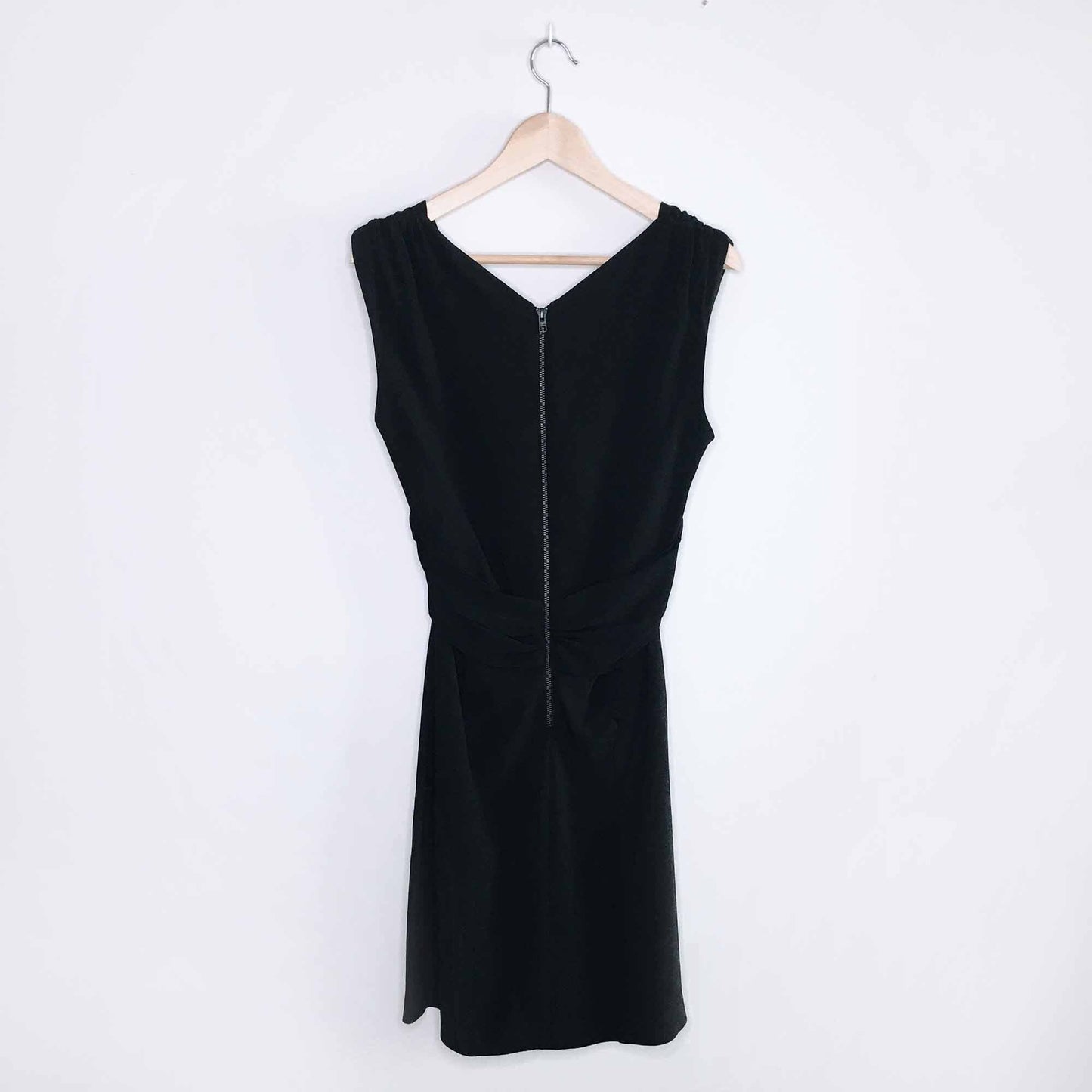 All Saints Ash v-neck wool Italian Cloth dress - size 8