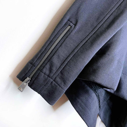 all saints bora sherpa collar sweatshirt jacket - size small