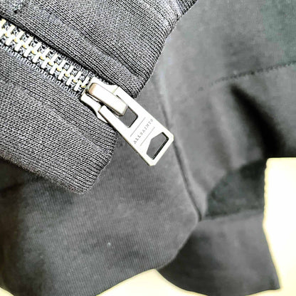 all saints bora sherpa collar sweatshirt jacket - size small