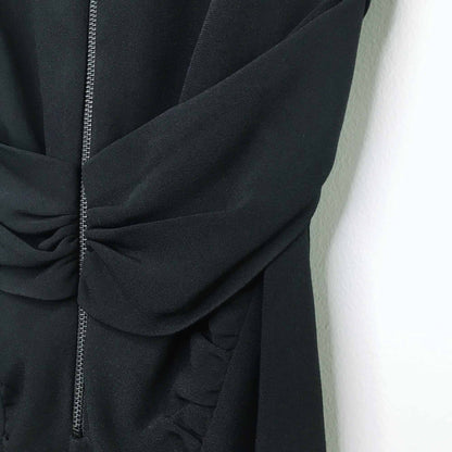 All Saints Ash v-neck wool Italian Cloth dress - size 8