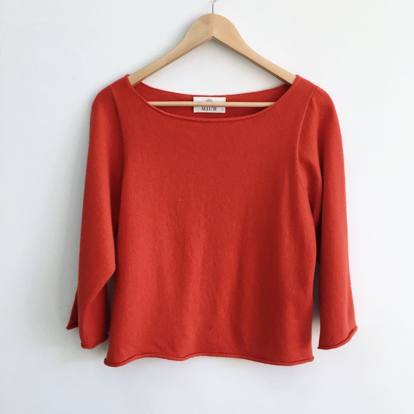 Allude Red Cashmere Sweater - size Small