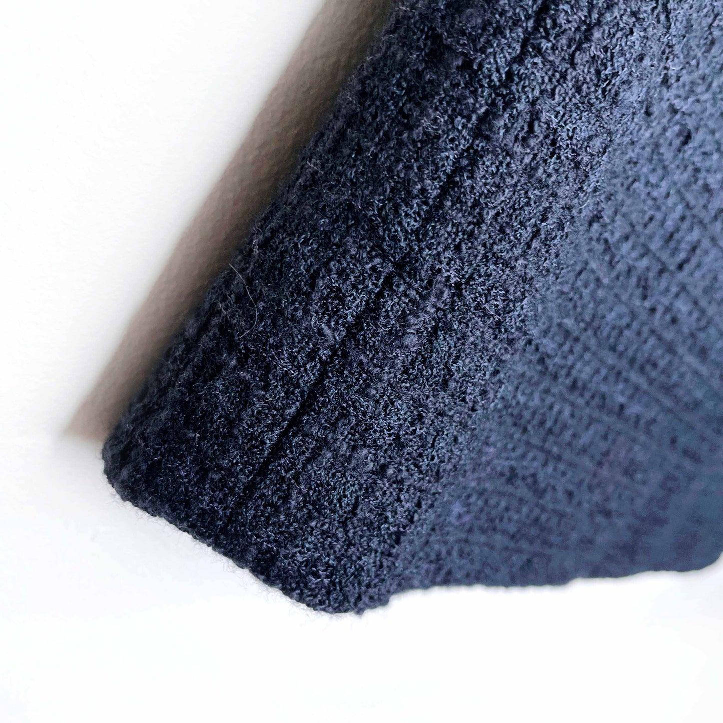 alexander mcqueen black wool boucle zipper skirt - size 42