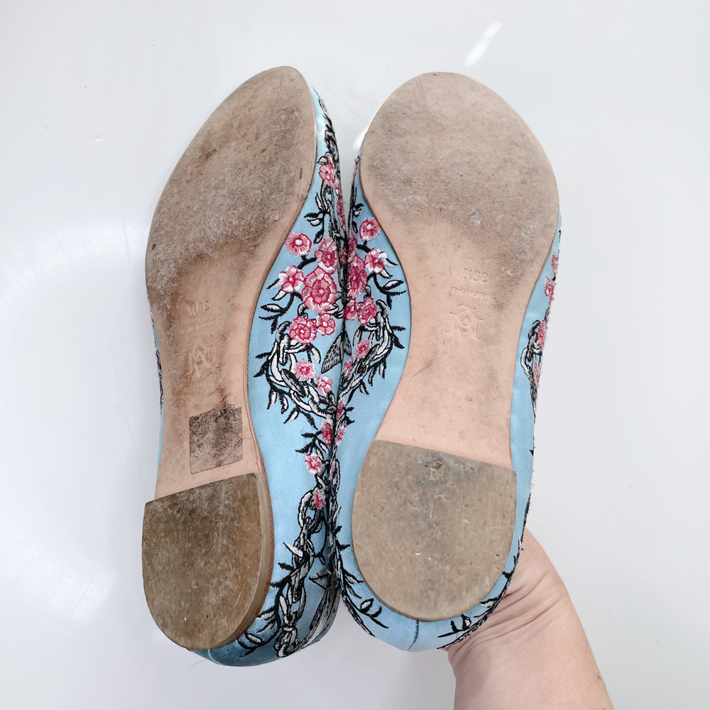 alexander mcqueen embroidered silk tiger skull smoking slippers - size 39.5