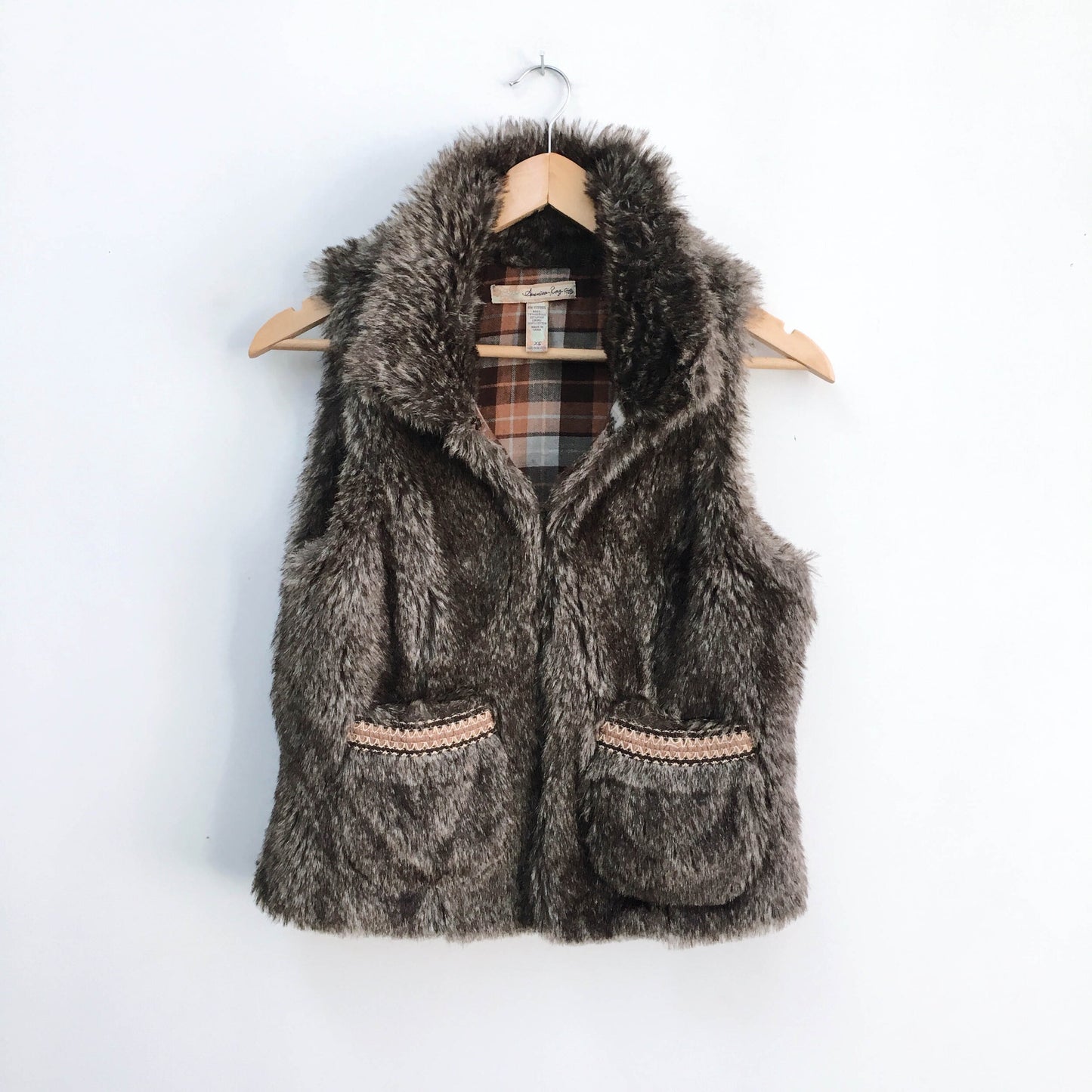 American Rag Faux Fur Vest - size xs