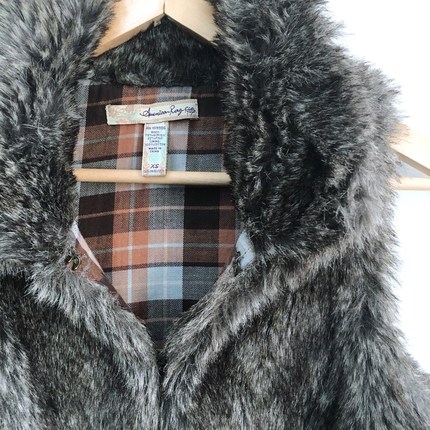 American Rag Faux Fur Vest - size xs