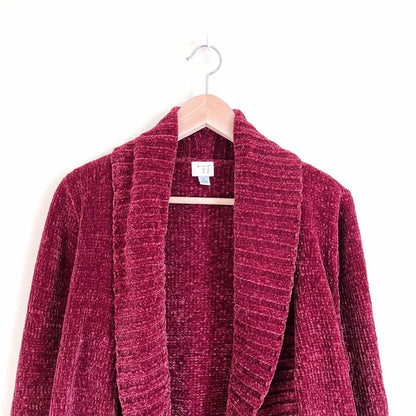 a new day chenille cocoon cardigan - size small