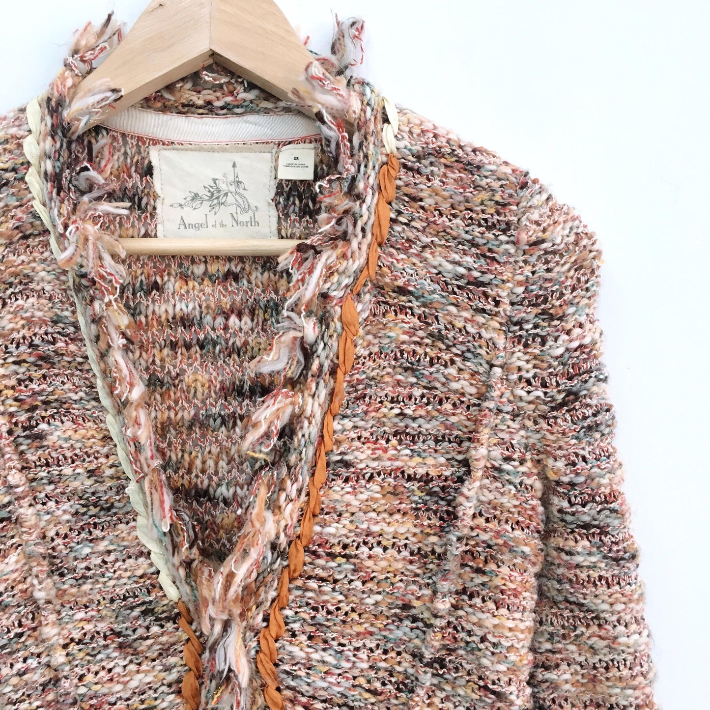 Angel of the North Fringe Cardigan - size xs