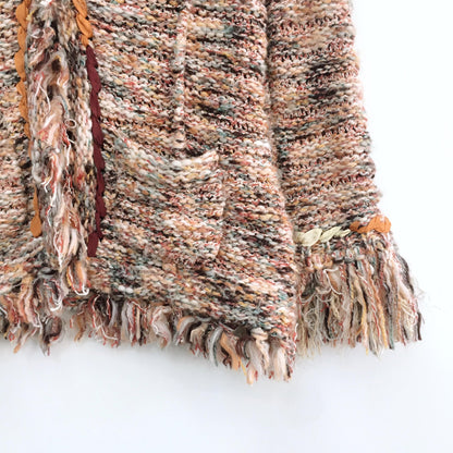 Angel of the North Fringe Cardigan - size xs