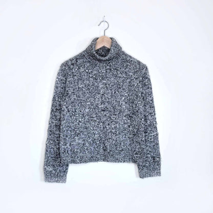 vintage ann taylor wool-blend heather turtleneck - size medium