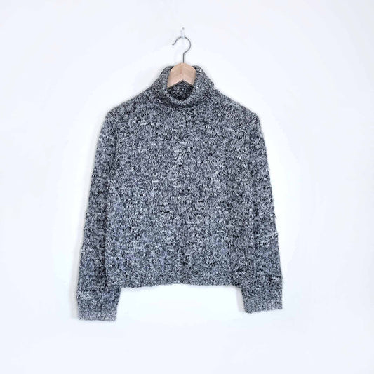 vintage ann taylor wool-blend heather turtleneck - size medium