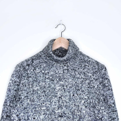 vintage ann taylor wool-blend heather turtleneck - size medium