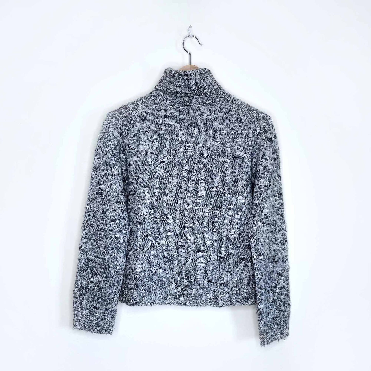 vintage ann taylor wool-blend heather turtleneck - size medium