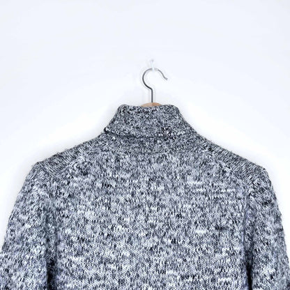 vintage ann taylor wool-blend heather turtleneck - size medium