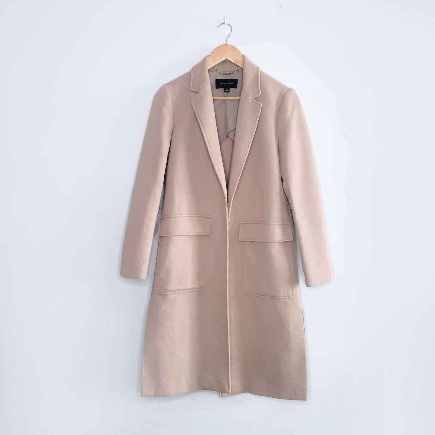 Ann Taylor blush open duster jacket - size xs