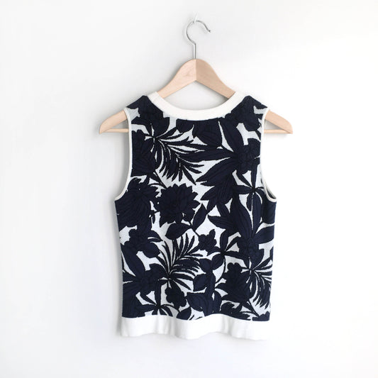 Ann Taylor tropical sleeveless knit - size xs
