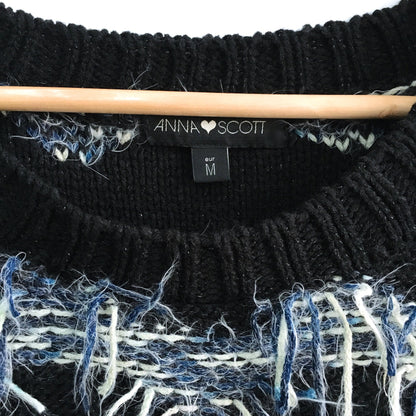 Anna Scott Rhoda Fringe Knit Pullover - size Medium