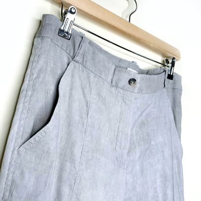 annette gortz 'stick' linen-blend slim pants - size 42