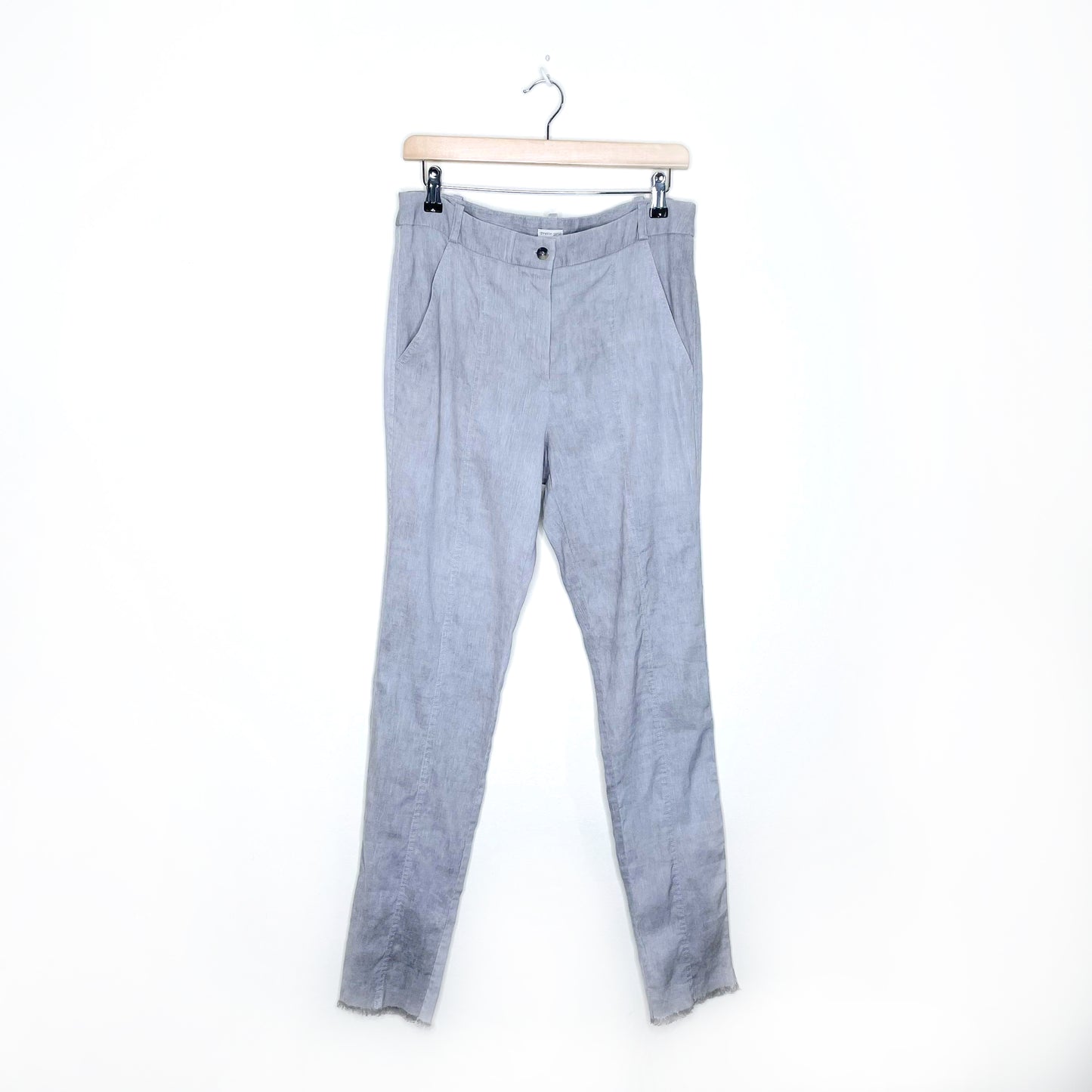 annette gortz 'stick' linen-blend slim pants - size 42