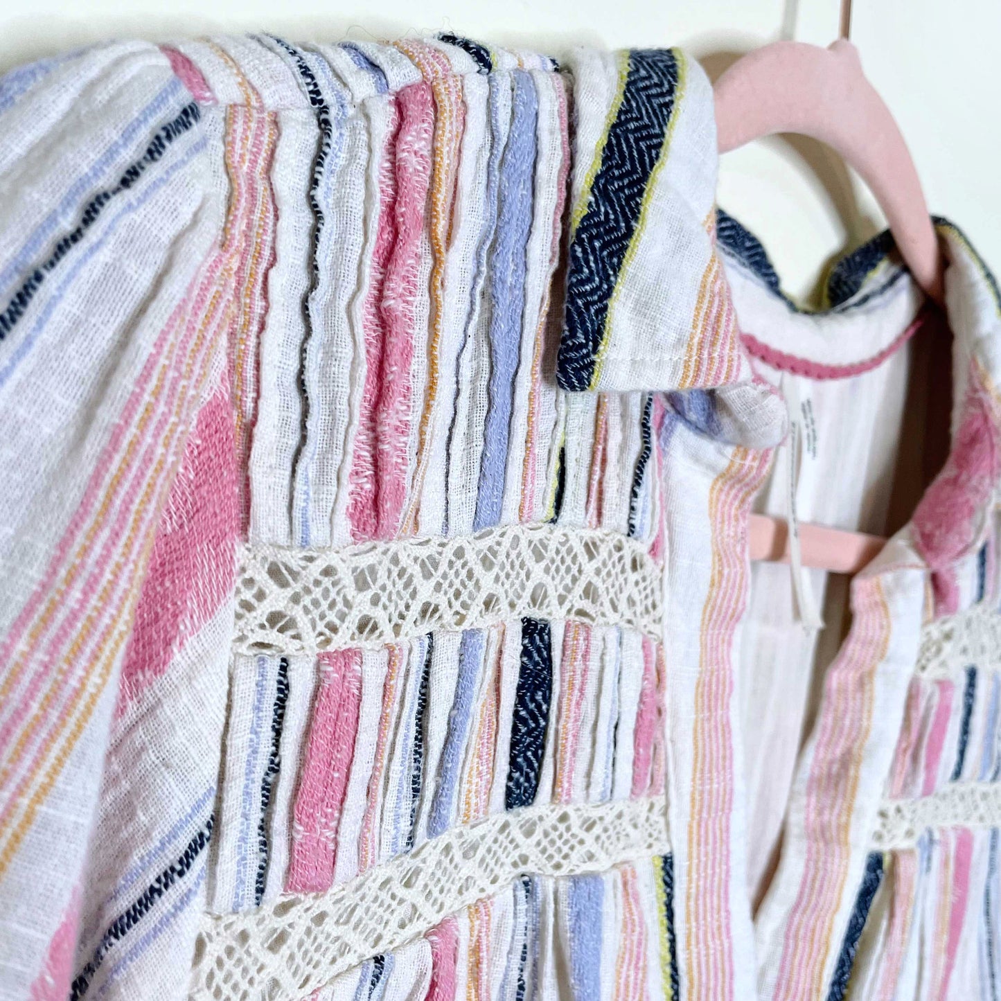 by anthropologie georgina tiered boho shirt dress - size MP