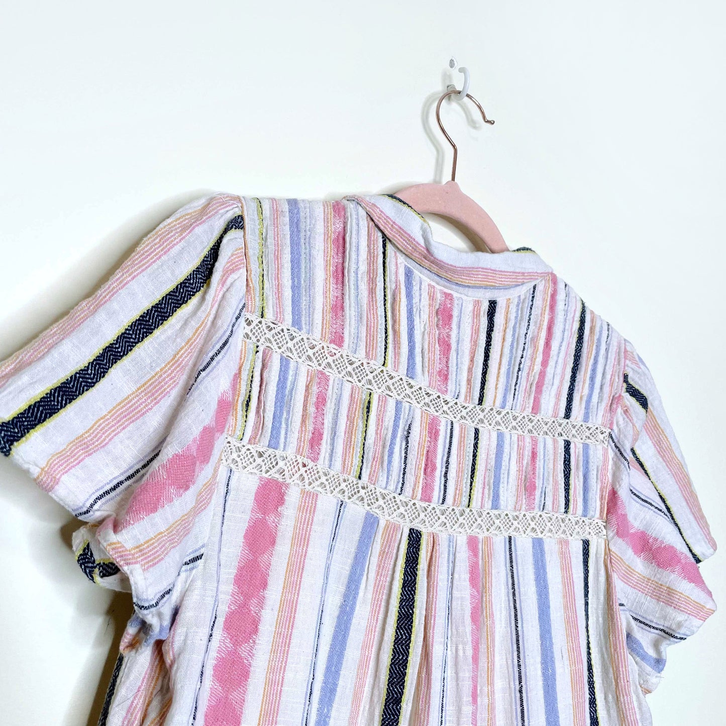 by anthropologie georgina tiered boho shirt dress - size MP