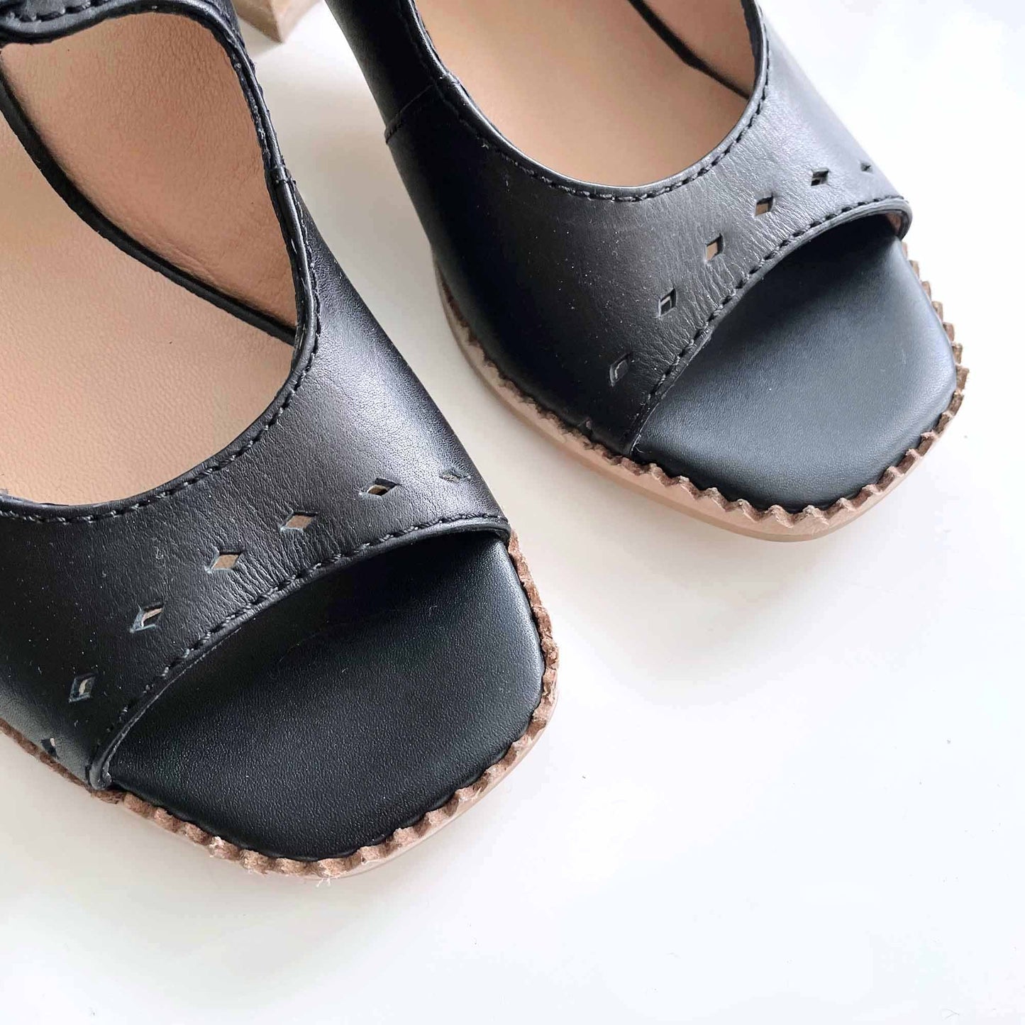 by anthropologie clara lace up open toe heeled sandals - size 36