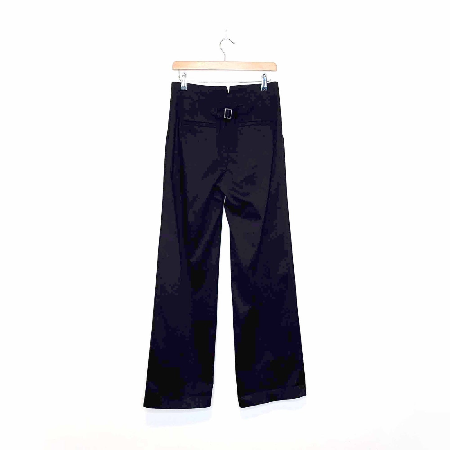 the essential wide leg high rise trouser by anthropologie - size 4