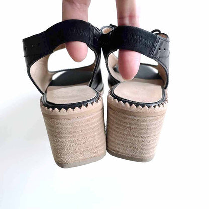 by anthropologie clara lace up open toe heeled sandals - size 36