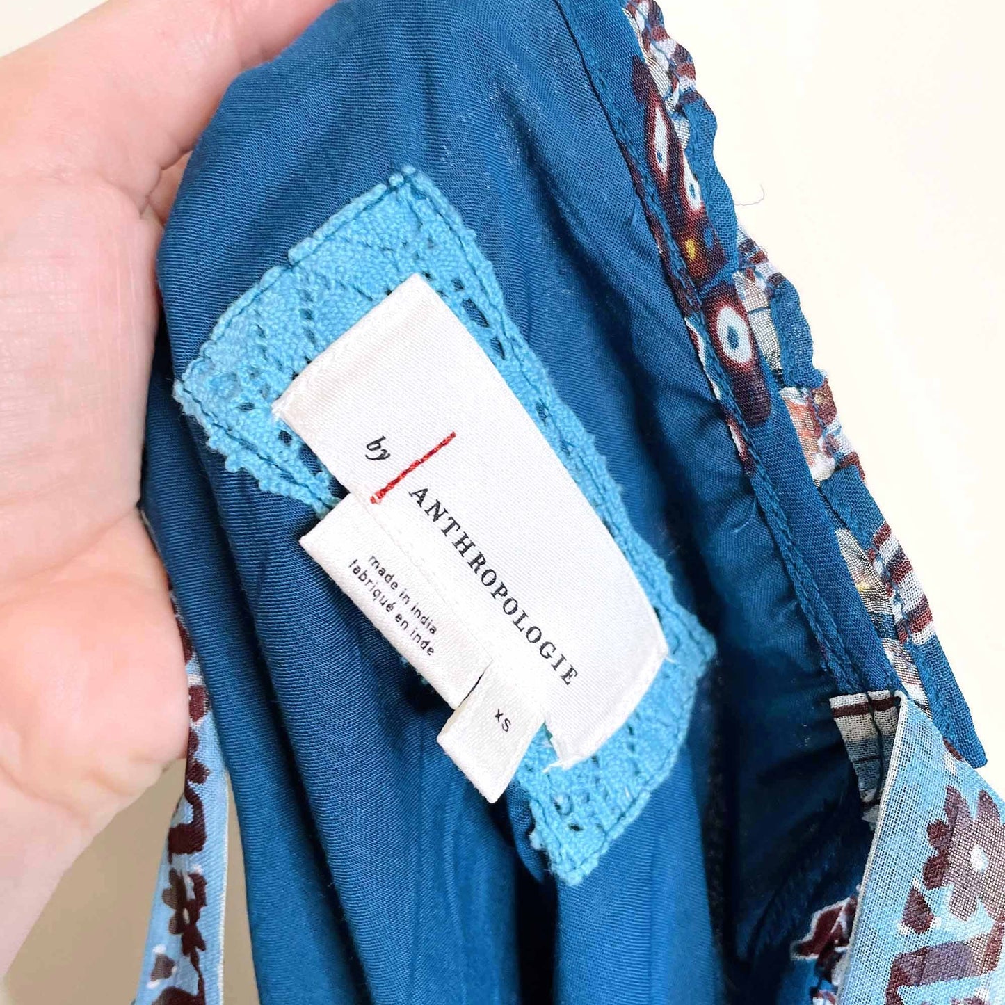 by anthropologie sasha ruffled boho maxi dress - size xs