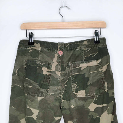 anthropologie camo wanderer utility pants - size 25