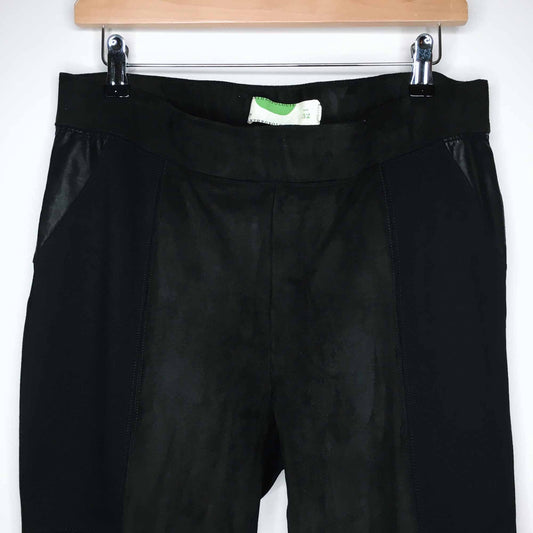 Anthropologie vegan leather high-rise ponte leggings - size 32