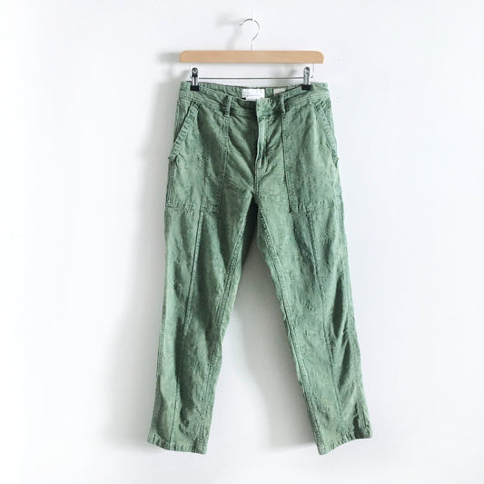 Anthropologie Jacquard Wanderer Utility Pants - size 28