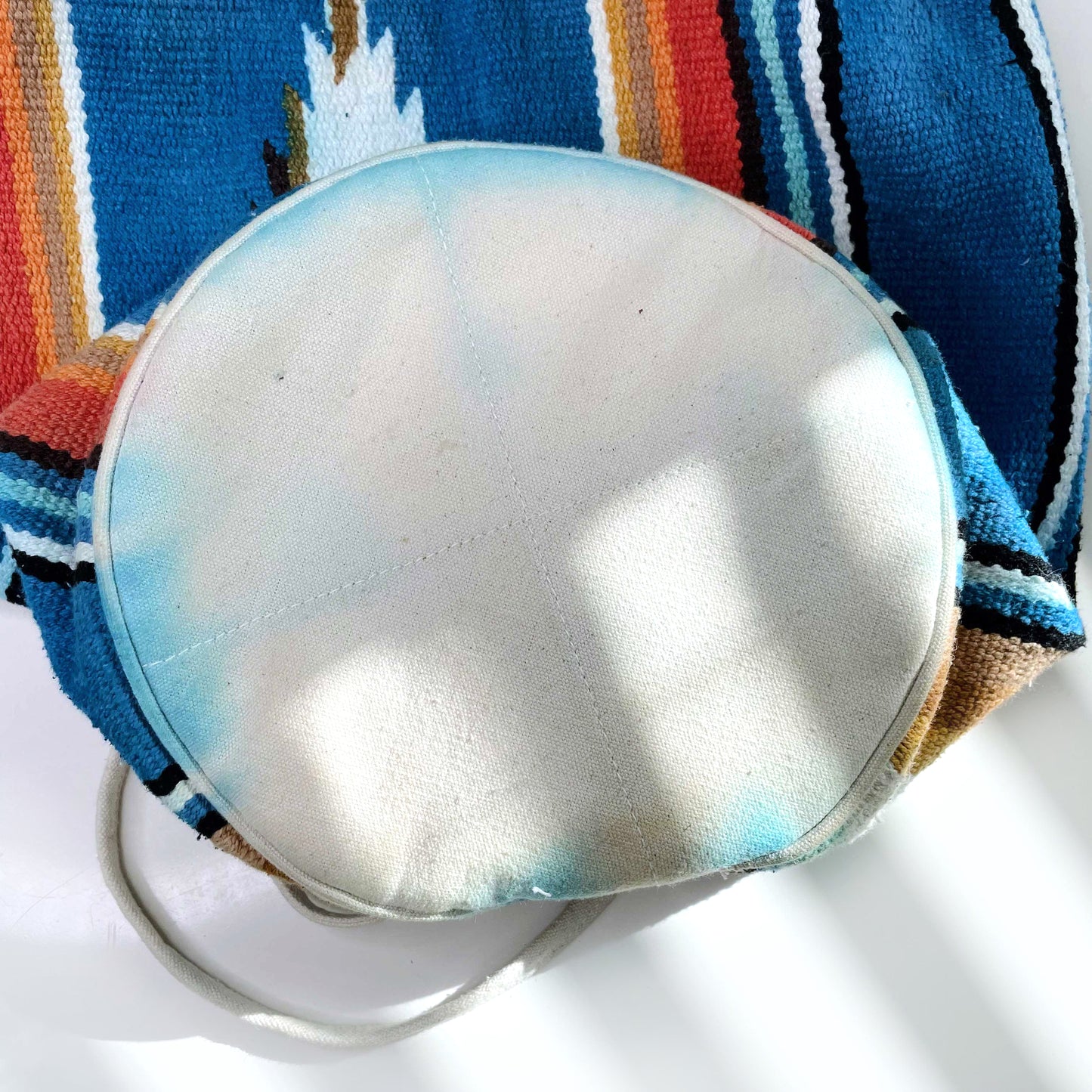 anthropologie aphorism southwestern woven bucket backpack