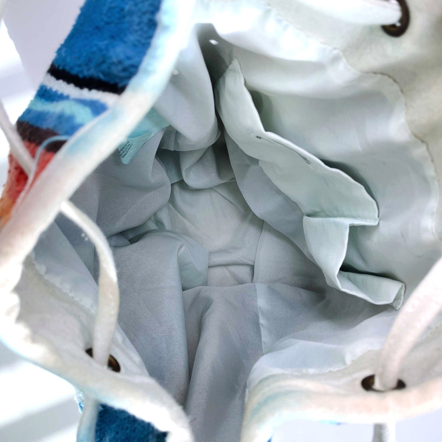 anthropologie aphorism southwestern woven bucket backpack