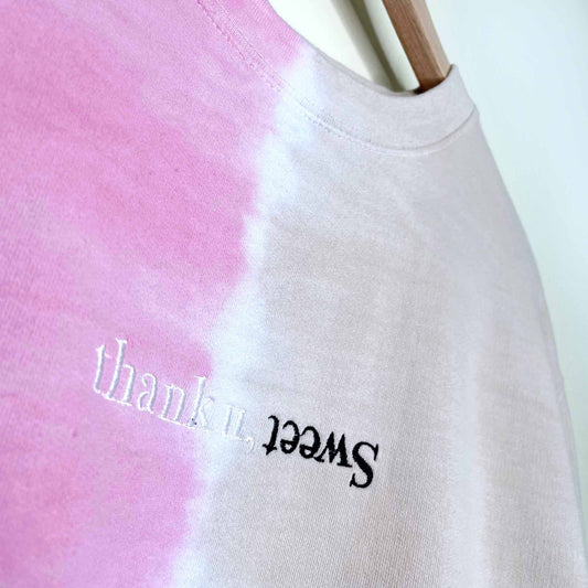 ariana grande sweet thank you tie dye tour sweatshirt - size large/xl