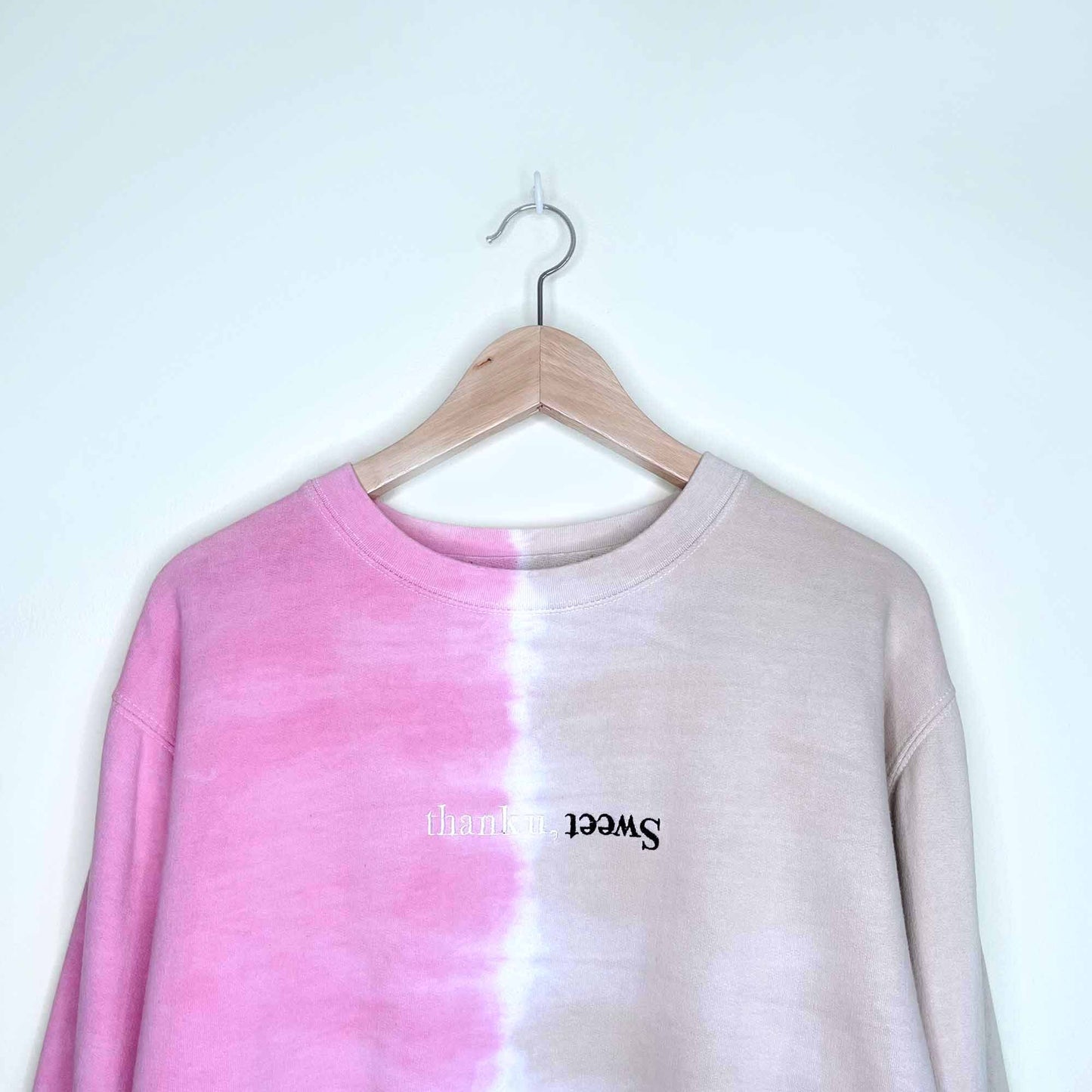 ariana grande sweet thank you tie dye tour sweatshirt - size large/xl