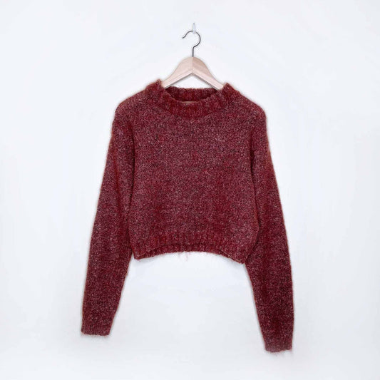 vintage horizon dream cropped wool sweater - size medium