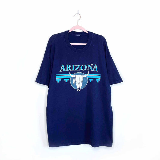 vintage southwestern arizona cow skull tee - size xl