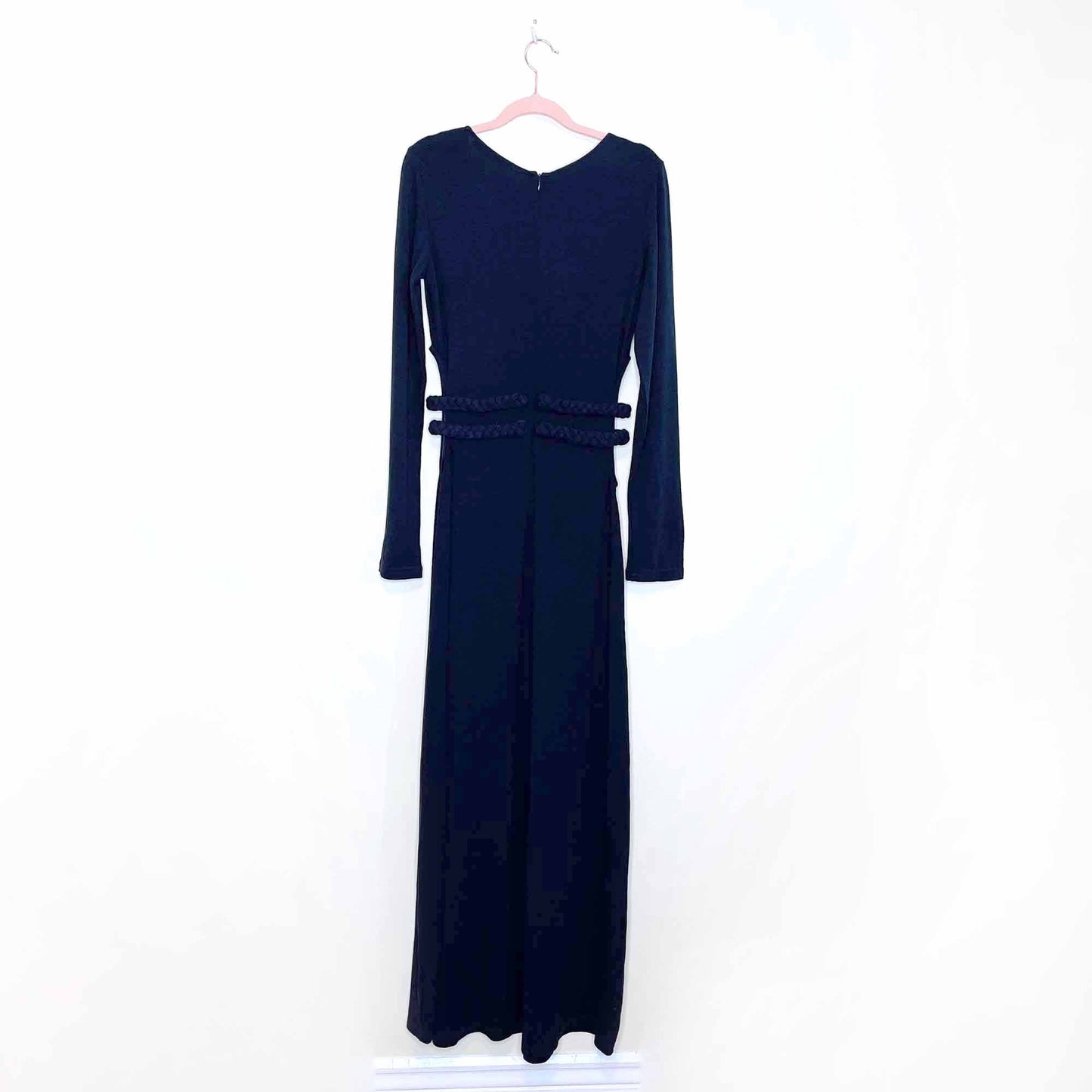 nwt ark & co long sleeve knit maxi dress with cutout sides - size large