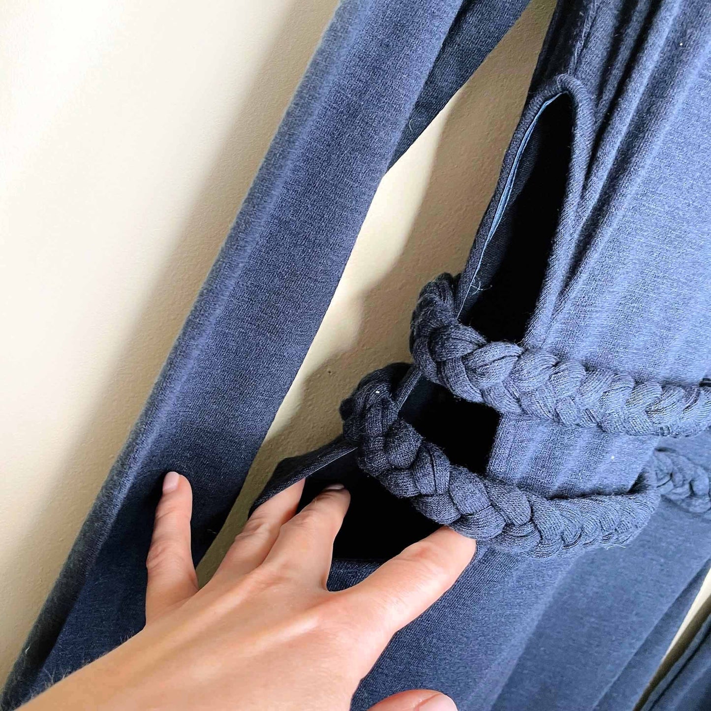 nwt ark & co long sleeve knit maxi dress with cutout sides - size large