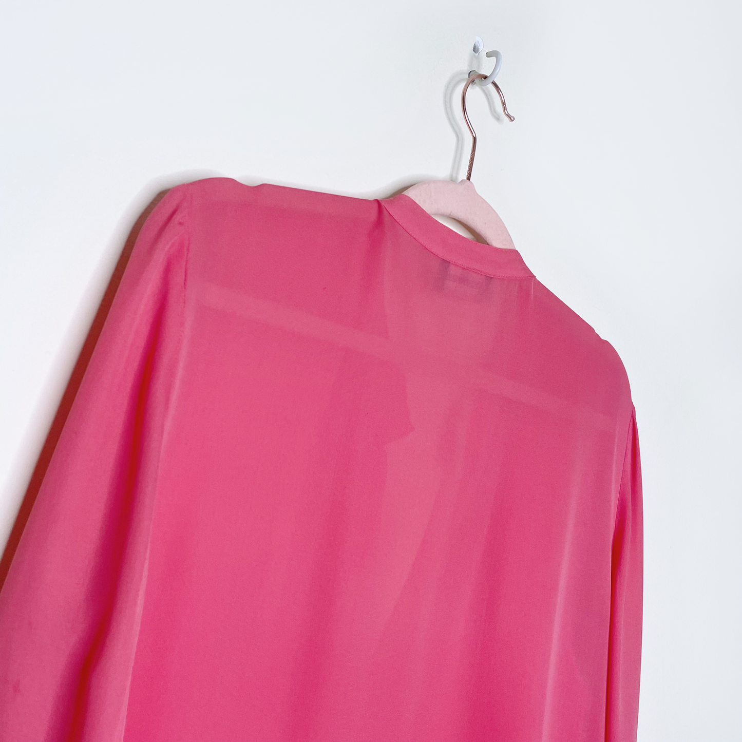 emporio armani pink silk blouse - size medium